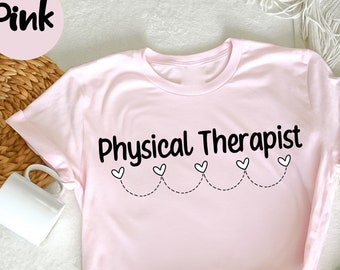 Chemise de physiothérapie - Chemise de physiothérapeute - PT Heart - Mois de physiothérapie - Cadeaux de physiothérapie - Chemise de physiothérapie