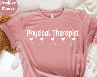 Chemise de physiothérapie - Chemise de physiothérapeute - PT Heart - Mois de physiothérapie - Cadeaux de physiothérapie - Chemise de physiothérapie