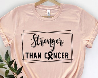 Sterker dan kanker, kanker T-shirt, kanker Survivor TShirt, kanker bewustzijn Tee, Survivor T-shirt, borstkanker shirt, kanker Tee