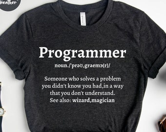 Programmeur shirt, programmering shirt, grappige programmeur shirt, computer nerd, codering tshirt, programmeur gift, informatica gift, IT shirt