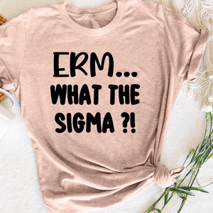 Funny Quote Saying Erm What the Sigma T-Shirt, Humorous Quote Shirt, Sigma Male Shirt, Funny Statement T-Shirt, Gift for Fans of Humor