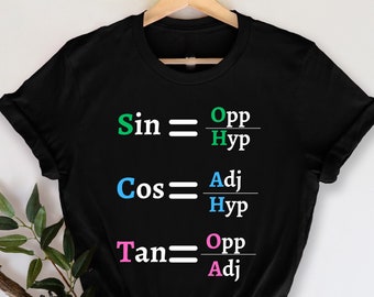 SOH CAH TOA Geometry T-Shirt, Geometry Lover T-Shirt, Math Lover Gift, Funny Math Teacher, Math Teacher T-Shirt, Trigonometry T-Shirt,