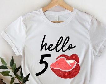Hello 50 Shirt - 50. Geburtstag Shirt - Vintage 1970 Shirt - Hello Fifty - 50 Jahre altes Shirt - Geburtstag Shirt - 1970 T-Shirt - Fünfzig Shirt