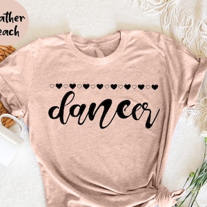 Dancer Shirt, Dancer Shirt With Hearts, Dance Tshirt, Dance Lover Shirt, Dance Team Matching Shirts , Gift for Dancer , Future Dancer Gift