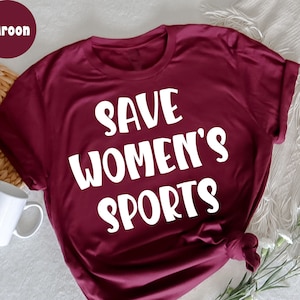 Save Women&#39;s Sports T-Shirt,  Act Protect, Womens Sports,  Female athletes, Women Rights, Women Empowerment, Political Activism Shirt