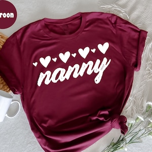 Nanny Shirt,  Cute Nanny Tshirt , Gift for Nanny, Nanny Appreciation Gift, Nanny Thank You Gift, Nanny Life, New Nanny Gift Idea, Nanny Tees
