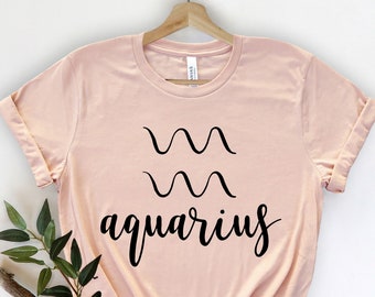 Aquarius Shirt, Aquarius Zodiac, Aquarius Gift, Zodiac Art Gifts, Aquarius Birth Gift , Gift for Aquarius, Aquarius Birthday, Aquarius Sign