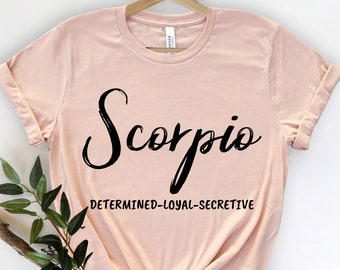 Schorpioen Shirt, Zodiac Schorpioen, Cadeau voor Schorpioen Verjaardag T-Shirt, Schorpioen Gift, Zodiac Geschenken, Schorpioen Sign Shirt, Schorpioen Dierenriem