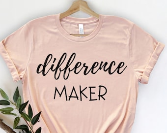 Differenza Maker - Camicia del consigliere - Regalo del consigliere - Consulente scolastico - Consigliere divertente - Consigliere di orientamento - Camicia SEL - Settimana del consigliere