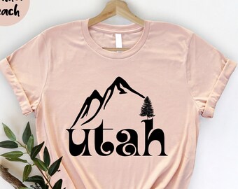 Utah Shirt, Utah Souvenir, Utah State, Utah Shirt, Utah Home, Home State T-shirt, Utah Kaart Silhouet Tee,, Utah Vakantie Shirt, Utah Geschenken