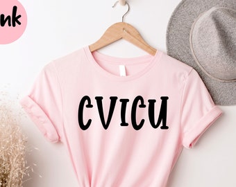 Camiseta de enfermeira CVICU, camiseta de enfermeira cardíaca, camiseta de enfermagem, enfermeira registrada, presente para enfermeira cardíaca, presente de agradecimento à enfermeira CVICU