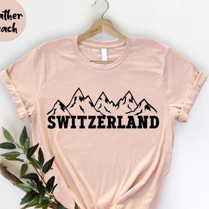 Swiss Alps Shirt , Switzerland Mountains Tshirt, Switzerland Travel, Gift from Switzerland,  Euro Trip Shirt, Swiss Mountain Range Shirt