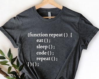 Funktion wiederholen - Computer Geek Shirt, Computer Shirt, Software Engineer Shirt, Programmierer Shirt, Programmier Shirt, Computer Nerd Geschenk, Hacker