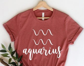 Aquarius Shirt, Aquarius Zodiac, Aquarius Gift, Zodiac Art Gifts, Aquarius Birth Gift , Gift for Aquarius, Aquarius Birthday, Aquarius Sign