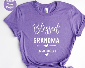 Blessed Grandma Shirt , Grandma Shirt ,  Grandma Gift Idea, Grandma Birthday, Gift For Grandma, Grandma Tshirt, Grandma Holiday Shirt
