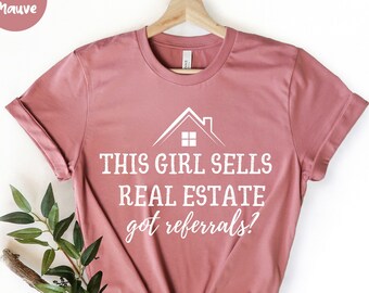 Dieses Mädchen verkauft Immobilien, Immobilien-Shirt, Makler, lustige Immobilien, Makler-T-Shirt, Geschenk für Makler