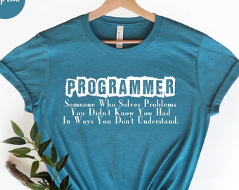 Koszulka programisty - Koszulka programisty - Prezenty dla programistów - Prezent programisty - Prezenty dla inżynierów - Koszulki inżynierskie - Koszulka dla startupu inżynierskiego