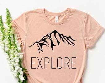 Camicia Da Trekking - Camicia Explore - Camicia Montagna - Camicia Avventura - Camicia Da Campeggio - Camicia Foresta - Camicia da Viaggio - Camicia Outdoor Nature Shirt