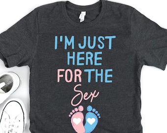 Pregnancy Shirt - Gender Reveal Shirt - Gift Ideas for Mom - Gender Reveal Gift - New Mom - New Dad - Funny Baby - Gender Announcement