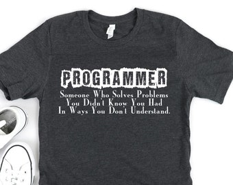 Koszulka programisty - Koszulka programisty - Prezenty dla programisty - Prezent programisty - Prezenty dla inżyniera - Koszulki inżyniera - Koszulka dla inżyniera startupu