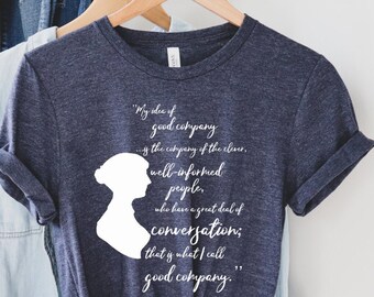Jane Austen Shirt, Bookish Gift Shirt, Obstinate Headstrong Girl Shirt, Pride And Prejudice, Jane Austen Fan Shirt Feminist Shirt Book Lover