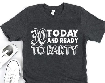 30th Birthday Shirt - Vintage 1990 Shirt - Hello Thirty - 30 Years Old Shirt - Birthday Shirt - 1990 T-Shirt - Thirty Shirt - Born In 1990
