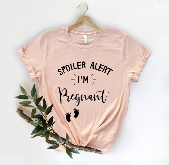 Spoiler Ik ben zwanger Shirt Zwangerschap Aankondiging Grappig Zwanger Zwangerschap Cadeau Shirts Cute Zwangerschap Nieuwe Moeder Shirt Zwangerschap Shirt Etsy Belgie