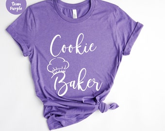 Padeiro de biscoitos, camisa de biscoito, camisa de chef de pastelaria, padeiro engraçado, revendedor de biscoitos, camisa de cozimento, camisa de padeiro, presente para amante de biscoitos, camisa de padaria