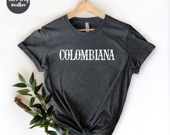 Colombianskjorta, Latinskjorta - Latina-gåva - Latinakläder - Chula-skjorta - Mexicana-skjortor - Mexiko-skjorta - Chicana - Mexikansk gåva