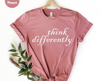 Denk anders Shirt, Leraar speciaal onderwijs, SPED Gift, Autisme Shirt, Autisme Leraar Shirt, Autisme Awareness, Autisme Mom Shirt