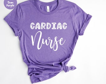 Cardiac Nurse Shirt, Cardiovascular Nursing Tee,  Nurse Squad , Nursing School , Cardiac Shirt, Heartbeat Nurse Tee, Nursing Gift