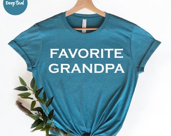 Chemise de grand-père préférée, chemises d'anniversaire drôles, cadeau pour grand-père, cadeau de grand-père, chemise de grand-père, chemise de grand-père de papa, papa papa