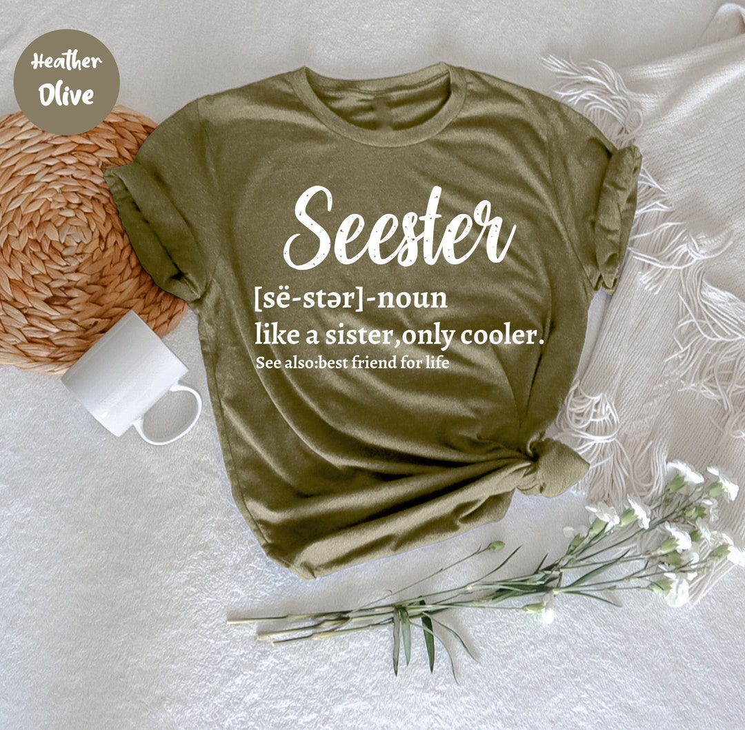 Funny Seester Definition T-shirt, Seester Noun, Cute Seester, Little ...
