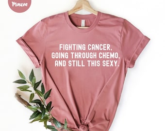 Cancro Camicia - Cancro Guerriero Camicia - Cancro Sopravvissuto Regalo - Camicie Chemio - Nastro Rosa - Cancro Combattente Cancro Al Seno Regalo Cancro Consapevolezza