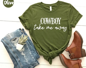 Cowboy Take me away - Koszulka Country Music - Country Legends, - Koszulka z muzyką lat 90. - Koncert Country - Koszulka z muzyką lat 90. - Piosenka Country Music