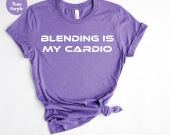 Blending is my Cardio, Makeup Shirt, Makeup Artist Shirt, Mascara Shirt, Makeup Lover Gift, Lipstick Foundation Eyeliner, Makeup Artist Gift