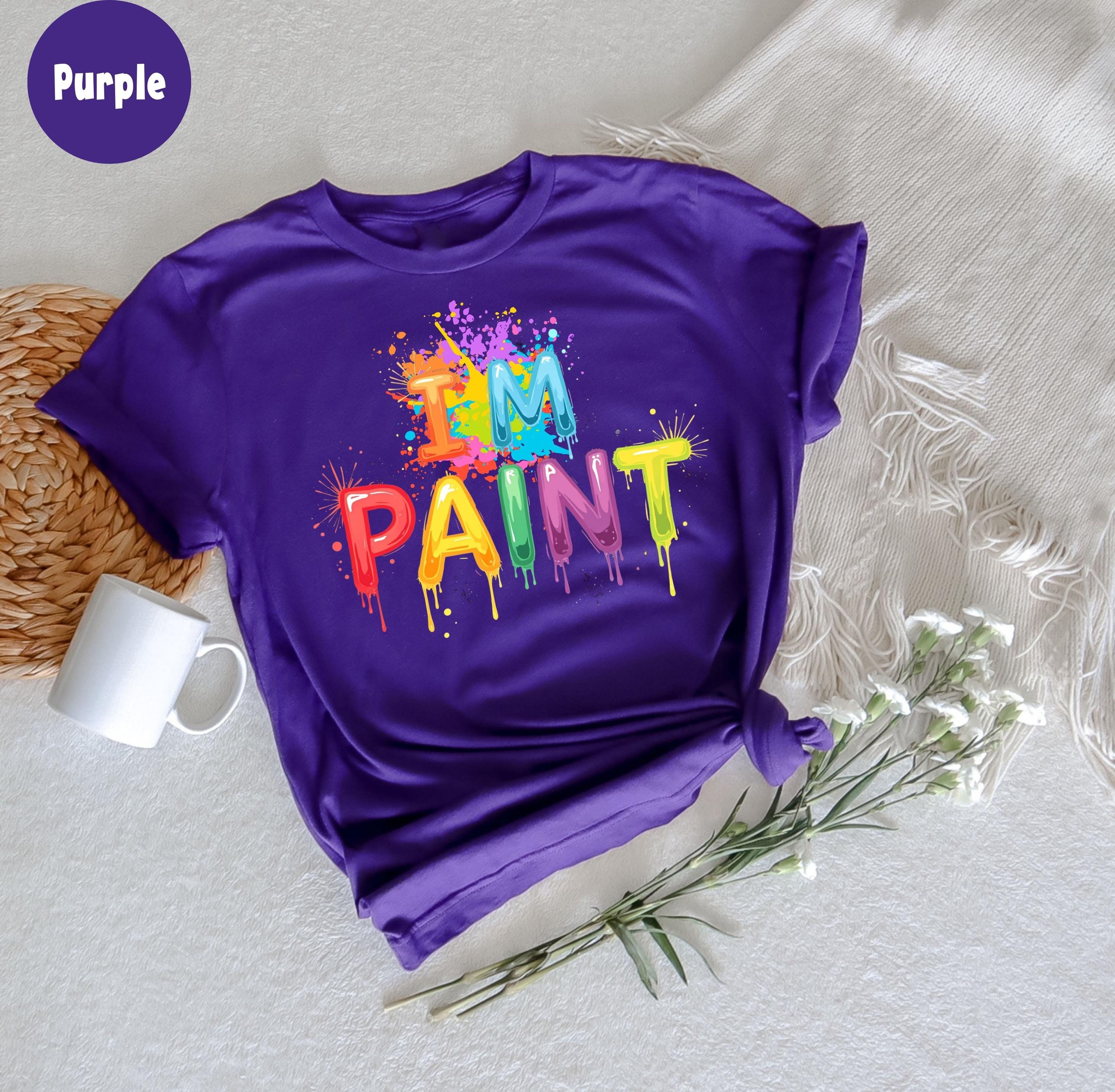 I Love To Finger Paint - I Heart To Finger Paint I'm Paint Maglietta - Foto 10