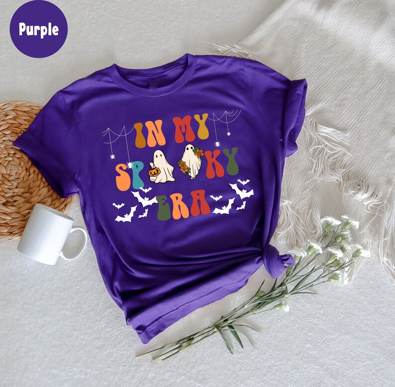 I min kusliga era T-shirt, kuslig säsong, retro Halloween, rolig spöke T-shirt, kuslig mamma T-shirt, Iprintasty Halloween, Halloween-grafik bild 5
