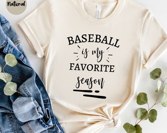 Il baseball è la mia stagione preferita, la mamma del baseball, il regalo del baseball, il baseball carino, la maglietta sportiva, l'amante del baseball, la camicia della mamma sportiva, la camicia del giorno del gioco,