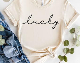 Lucky Shirt,  St Patricks Day Shirt, Lucky Gift Shirt, Shamrock Shirt, Lucky Irish Shirt, Irish Shirt, Cute St Pattys Shirt, St Patrick Tee,