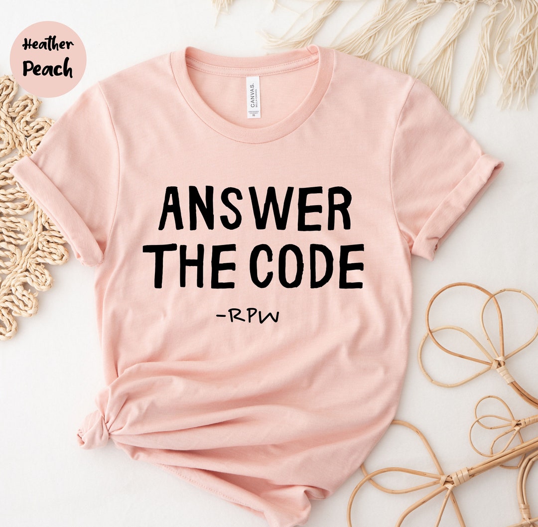 Answer the Code Rpw Shirt, Coding Shirt, Programmer Shirt, Coding Humor ...