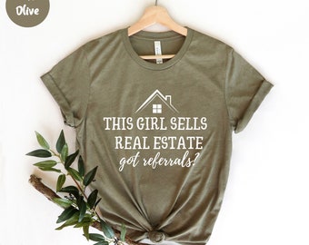 Dieses Mädchen verkauft Immobilien, Immobilien-Shirt, Makler, lustige Immobilien, Makler-T-Shirt, Geschenk für Makler