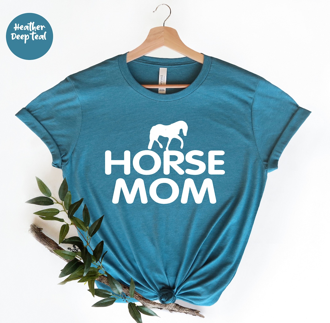 monmimi Horse and  馬 Tシャツ ブルマ セットアップ 馬シャツ - 馬好きへのギフト - 馬好き - 乗馬シャツ - 農家の娘