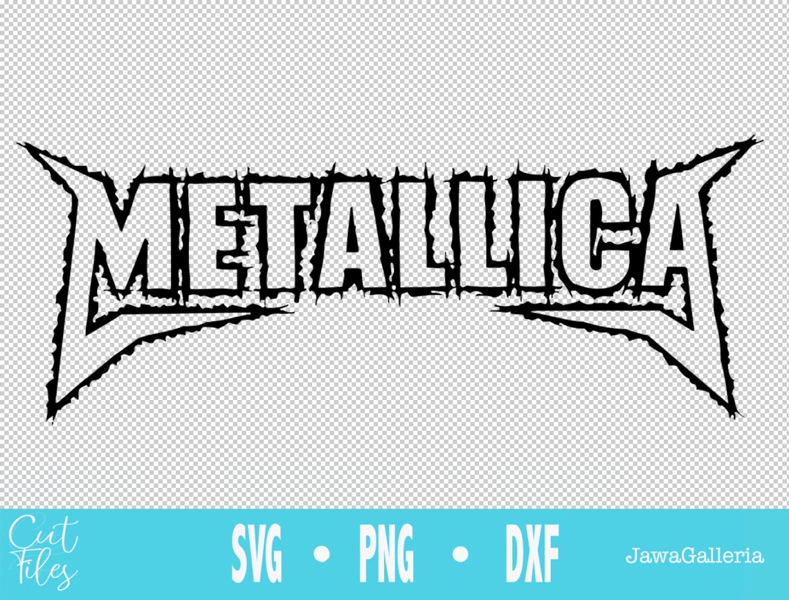 Metallica SVG For T Shirt Print Rock Band Logo Cricut SVG Etsy