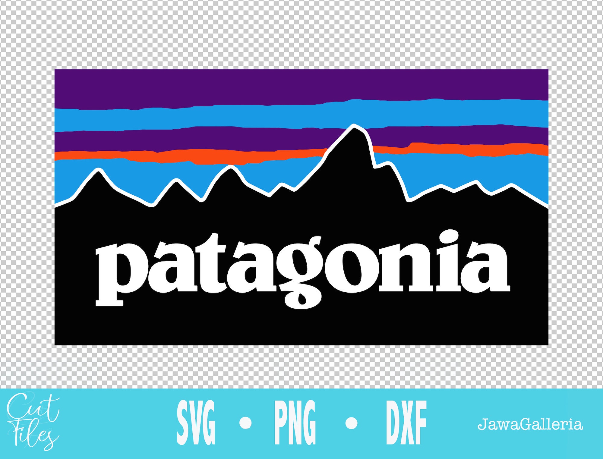 Patagonia SVG Editable File Mountain Vectors Logo Ai Png | Etsy