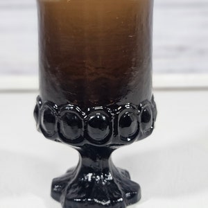 Zestaw 9 zabytkowych kieliszków Franciscan Tiffin Madeira w kolorze dymnego brązu