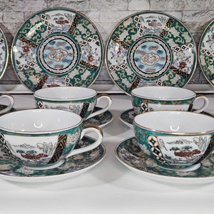 Stunning antique 21 piece hand painted Japanese Gold Imari collection