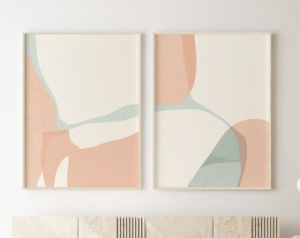 Abstract Art Prints Set, Modern Wall Decor (Digital Download)