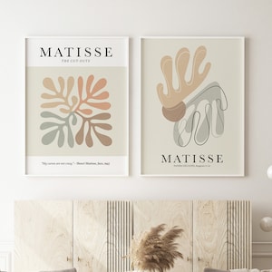 Set of Prints Henri Matisse Inspiration, DIGITAL DOWNLOAD, Wall Decor, Matisse Wall Art, Wall Print, Botanical, Exhibition Poster, Wall Art