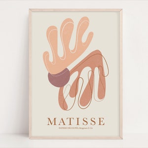 Henri Matisse Inspiration Print Wall Decor DIGITAL DOWNLOAD Papiers Découpés Matisse Wall Art Exhibition Poster Wall Printable for Home